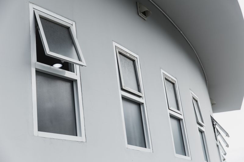 Awning Window Above a Basement Door